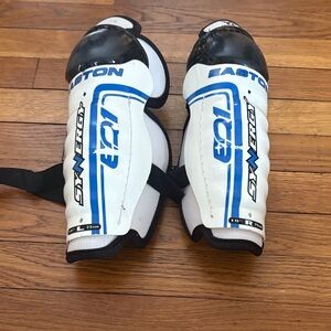 Easton Synergy Black and White 10” Shin Guards